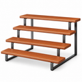4-Tier Wooden Display Riser Stand