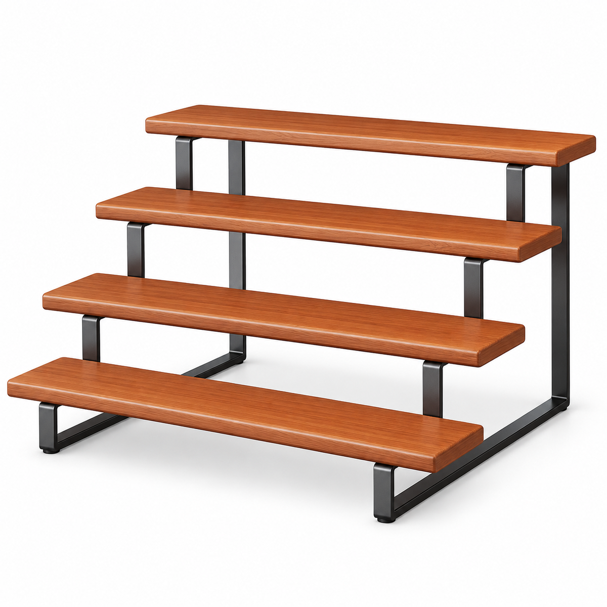 4-Tier Wooden Display Riser Stand