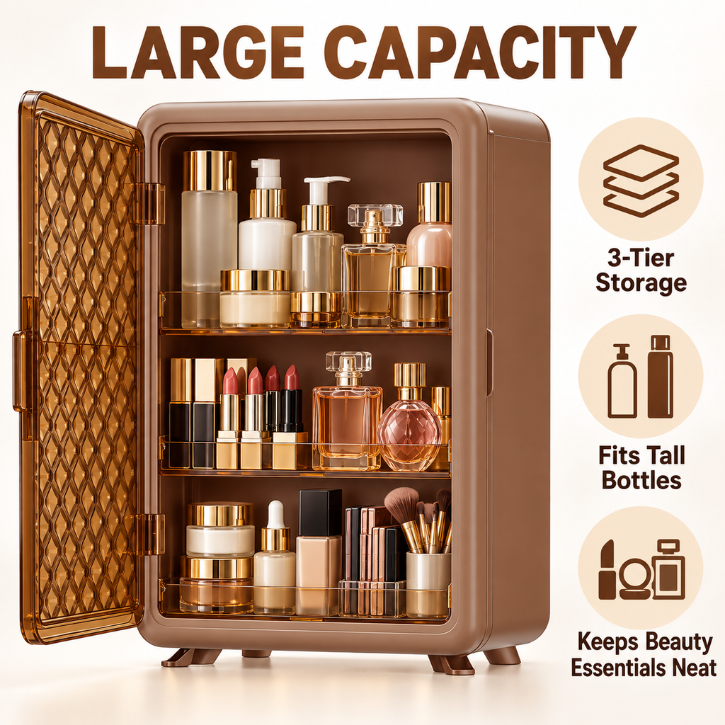 Mini Skincare & Cosmetic Storage Cabinet