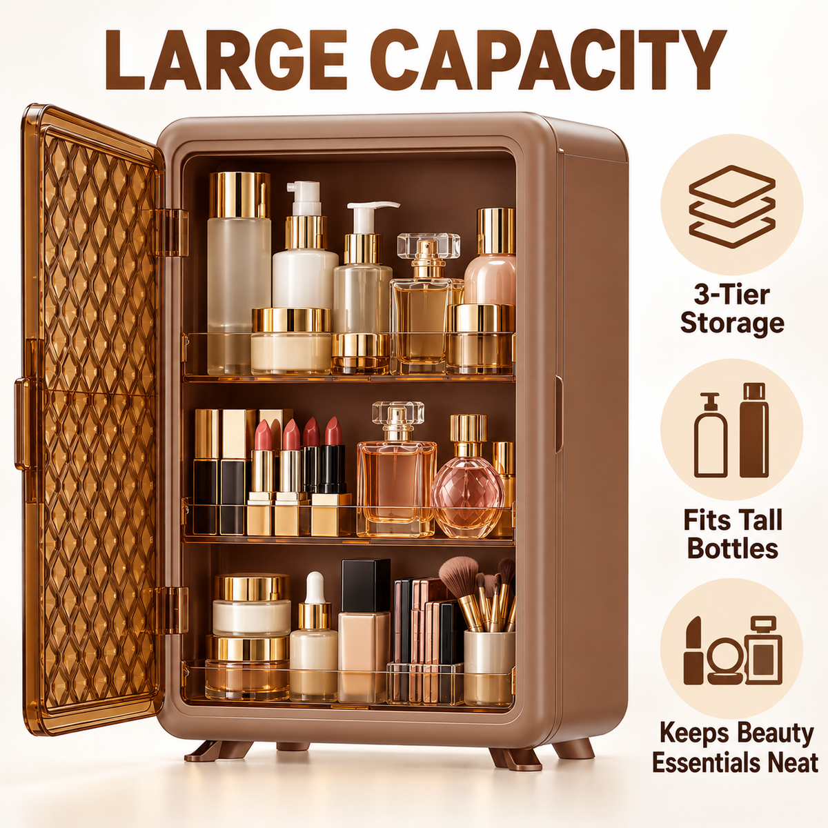 Mini Skincare & Cosmetic Storage Cabinet