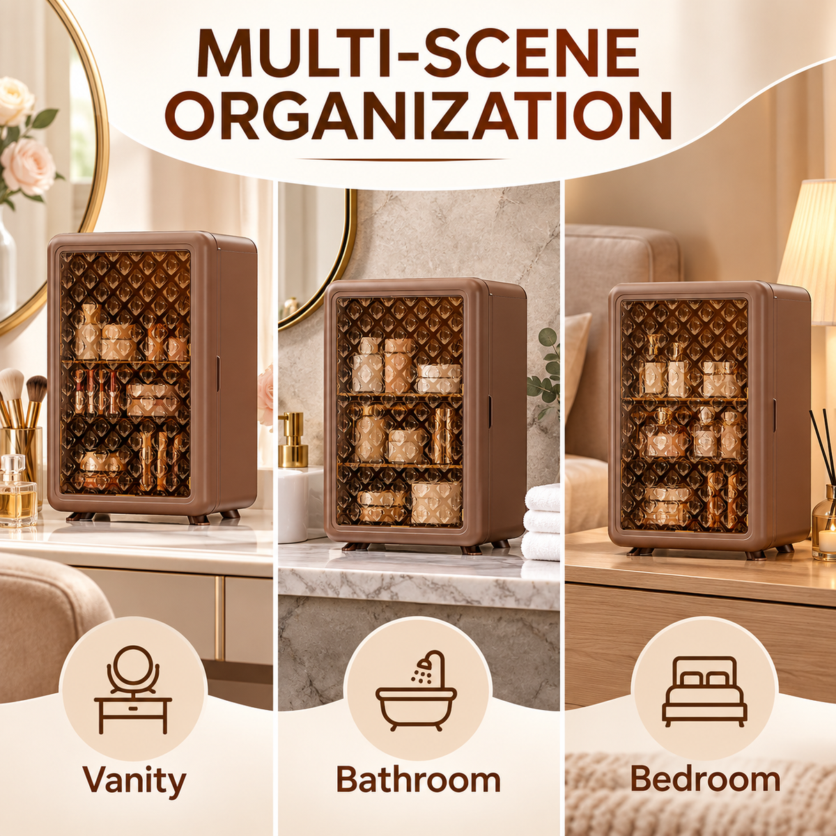 Mini Skincare & Cosmetic Storage Cabinet